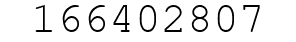Number 166402807.