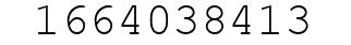 Number 1664038413.