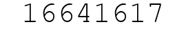 Number 16641617.