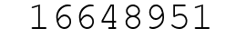 Number 16648951.