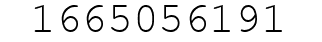 Number 1665056191.