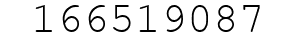 Number 166519087.