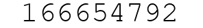 Number 166654792.