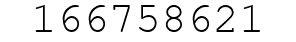 Number 166758621.