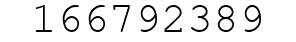 Number 166792389.