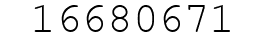 Number 16680671.