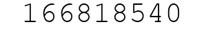 Number 166818540.