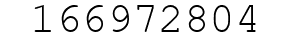 Number 166972804.