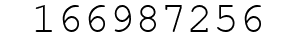 Number 166987256.