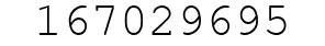 Number 167029695.
