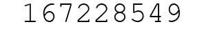 Number 167228549.