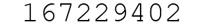 Number 167229402.