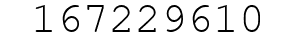 Number 167229610.