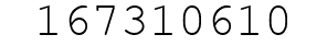Number 167310610.
