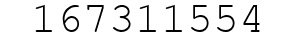 Number 167311554.