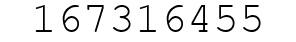 Number 167316455.