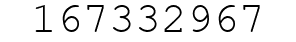 Number 167332967.