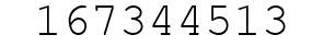 Number 167344513.