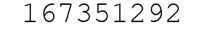 Number 167351292.