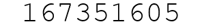 Number 167351605.