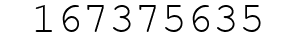 Number 167375635.