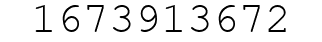 Number 1673913672.