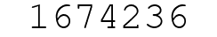Number 1674236.