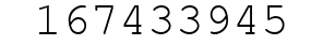 Number 167433945.