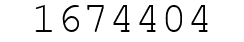 Number 1674404.