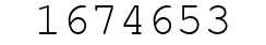 Number 1674653.