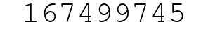 Number 167499745.