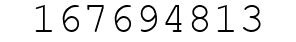 Number 167694813.