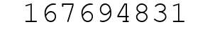 Number 167694831.