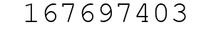 Number 167697403.