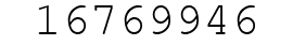 Number 16769946.