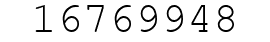 Number 16769948.