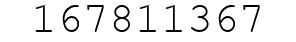 Number 167811367.