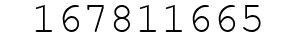 Number 167811665.