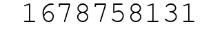 Number 1678758131.