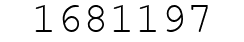 Number 1681197.