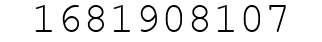Number 1681908107.