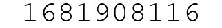 Number 1681908116.