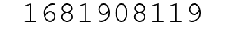 Number 1681908119.