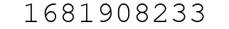 Number 1681908233.