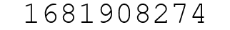 Number 1681908274.