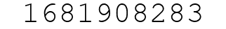 Number 1681908283.