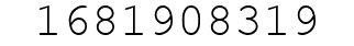 Number 1681908319.