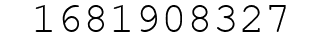 Number 1681908327.