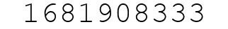 Number 1681908333.