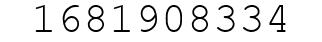 Number 1681908334.
